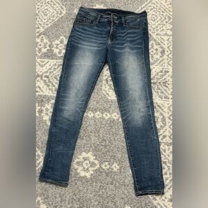 Buckle Women's Skinny Jeans - Dark Blue